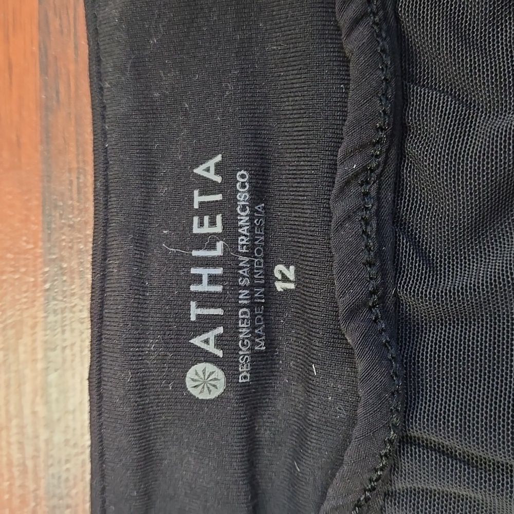 Athleta Women's Black Bermuda Shorts Size 12 - Picture 2 of 7